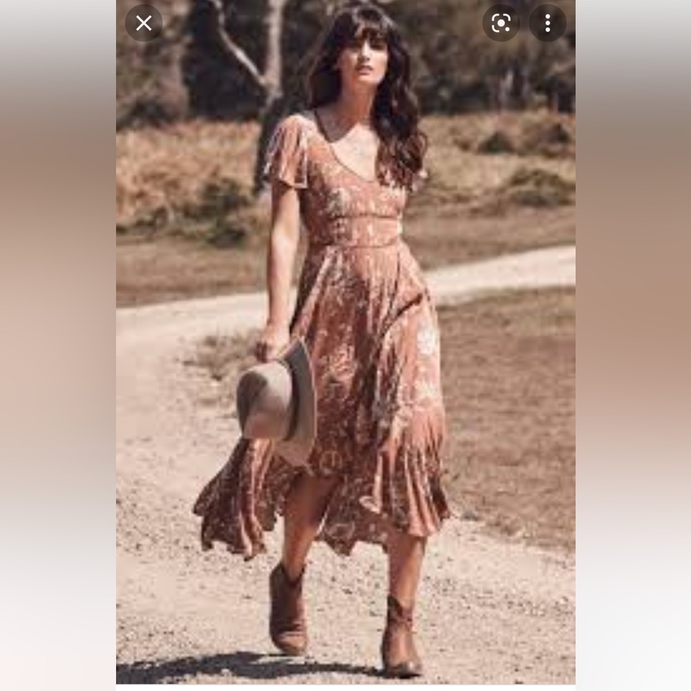 Spell Rosa Garden Party Dress XS EUC